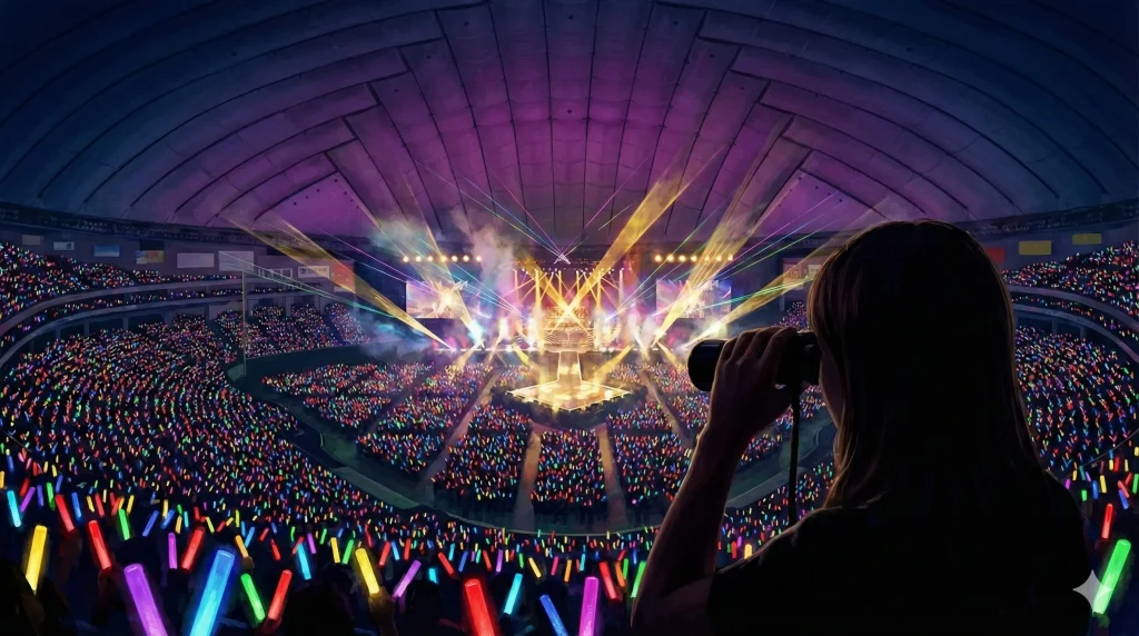 東京ドームの天井席・2階席からの見え方は？