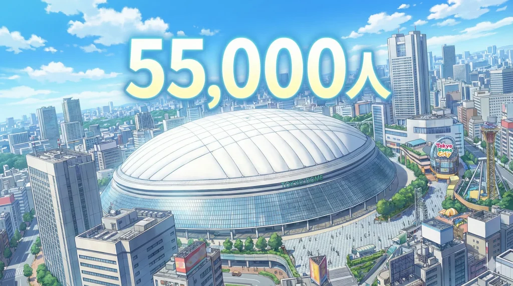 東京ドーム収容人数まとめ